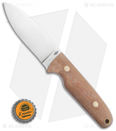 Battle Horse Knives Salt Fork Fixed Blade Knife Natural Micarta (4.2" Flat) BHK