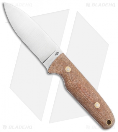 Battle Horse Knives Salt Fork Fixed Blade Knife Natural Micarta (4.2" Flat) BHK