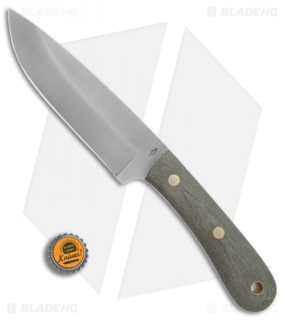 Battle Horse Knives Scout Platoon Fixed Blade OD Green Micarta (6" Saber) BHK