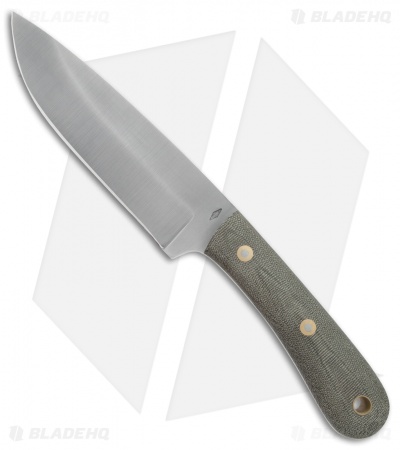 Battle Horse Knives Scout Platoon Fixed Blade OD Green Micarta (6" Saber) BHK