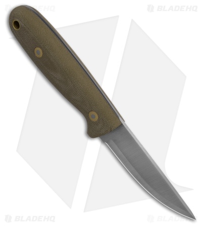 Battle Horse Knives Sisu Knife Green Micarta Scandi