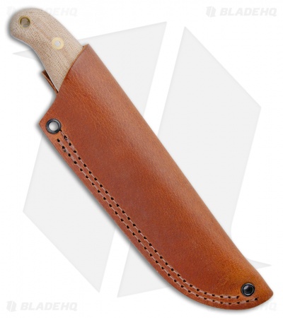 Battle Horse Knives Survival Fixed Blade Scandi Natural Micarta (4.6" Satin) BHK