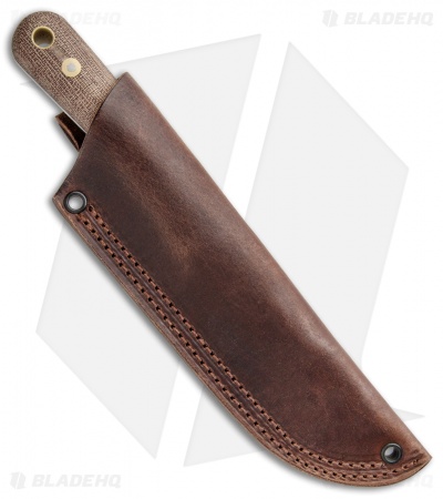 Battle Horse Knives Woodsman Pro Fixed Blade Natural Micarta (3.8" Satin) BHK