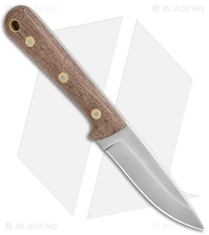 Battle Horse Knives Woodsman Pro Fixed Blade Natural Micarta (3.8" Satin) BHK