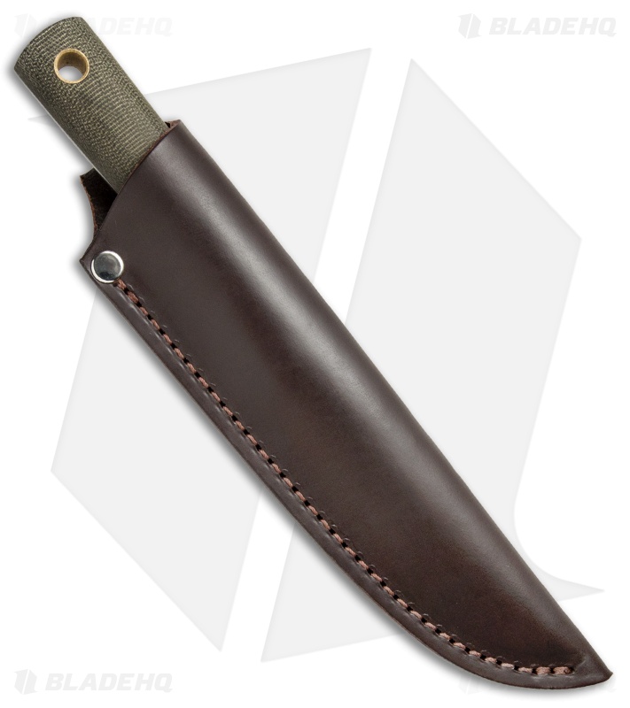 Battle Horse Knives Maverick Scout Fixed Blade OD Green Micarta (4" Satin) BHK
