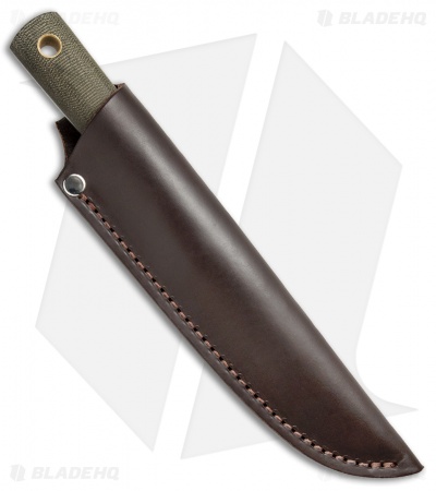 Battle Horse Knives Maverick Scout Fixed Blade OD Green Micarta (4" Satin) BHK