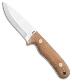 Battle Horse Pit Bull Fixed Blade Natural Micarta (3.5" Satin Scandi) BHK 