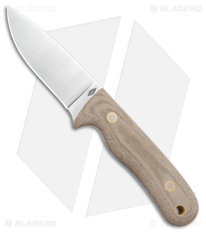 Battle Horse Pit Bull Fixed Blade Knife Green Micarta (3.5" Satin Flat) BHK