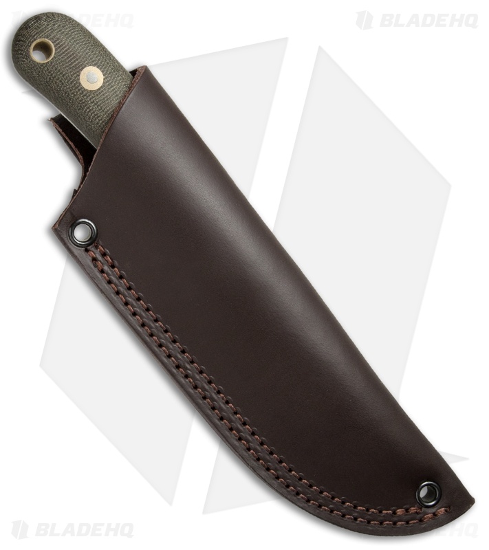 Battle Horse Knives Pit Bull Fixed Blade OD Green Micarta (3.5" Scandi) BHK 