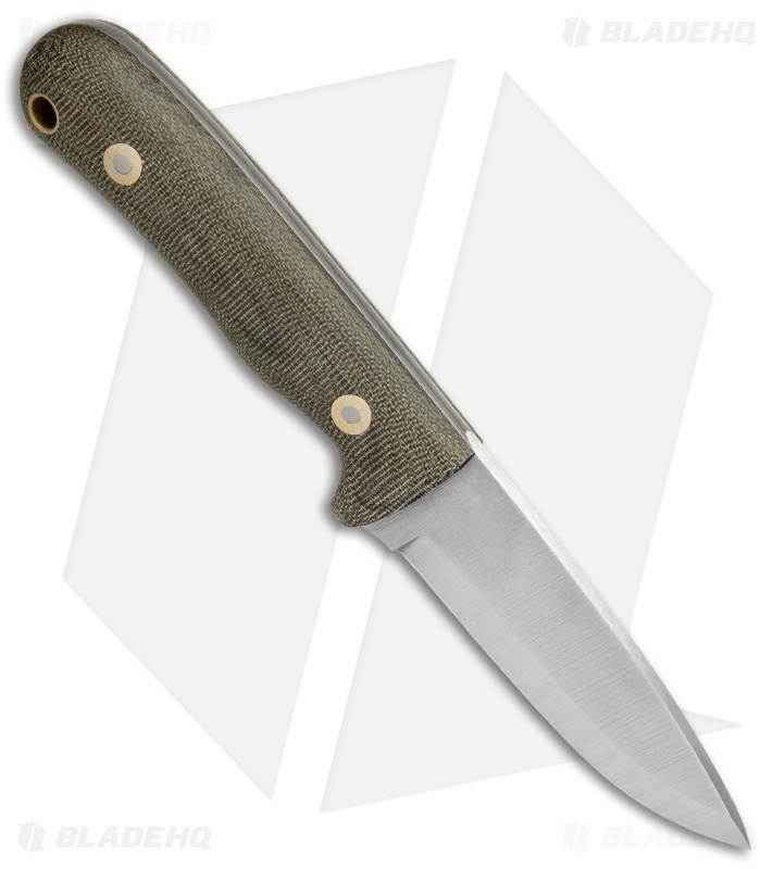 Battle Horse Knives Pit Bull Fixed Blade OD Green Micarta (3.5" Scandi) BHK 