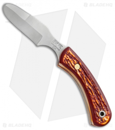 Bear and Son Knives Ergonomic Skinner Fixed Blade Sim Stag (3.37" Satin) SD43