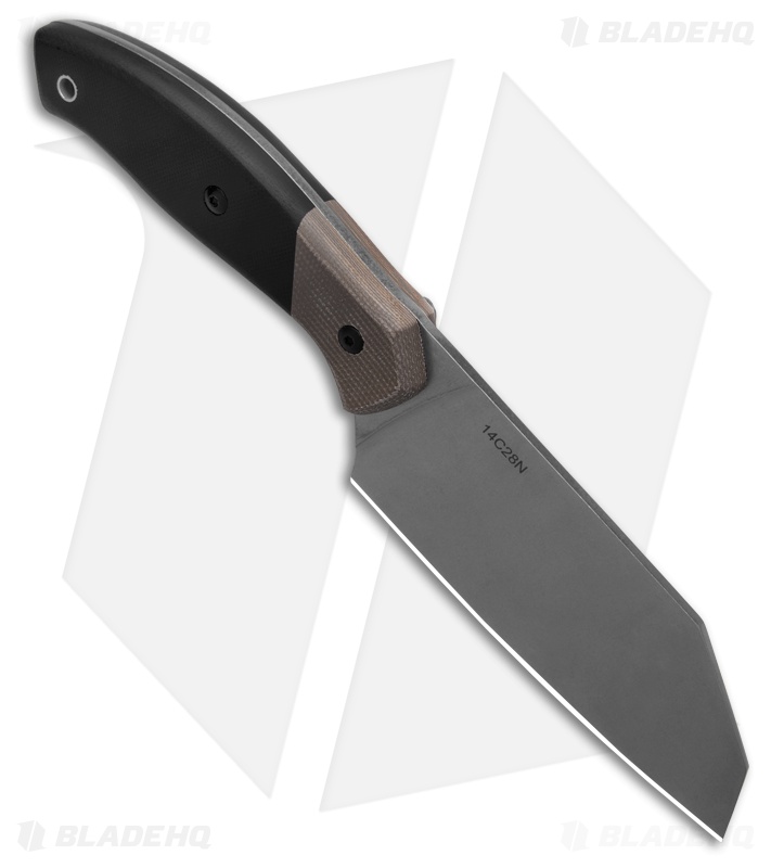 Bear & Son Professional Chopper Fixed Blade Tan Micarta/Black G-10 (5" SW)*DISC*