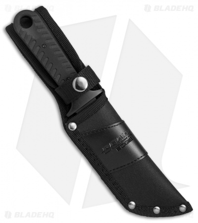 Bear Edge Bowie Fixed Blade Black G-10 w/Ballistic Sheath (5" Black) 61108