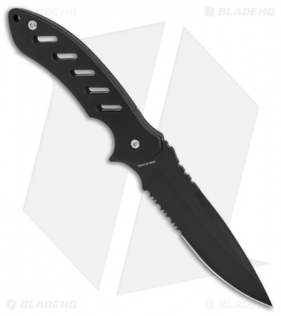 Bear Edge Brisk 1.0 Fixed Blade Knife Black (4.75" Black) 61517