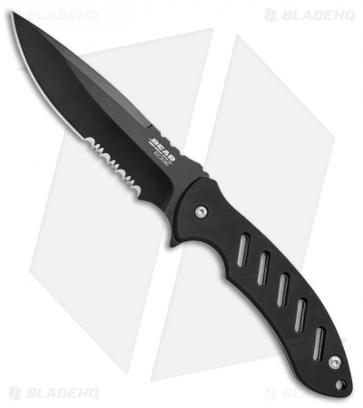 Bear Edge Brisk 1.0 Fixed Blade Knife Black (4.75" Black) 61517