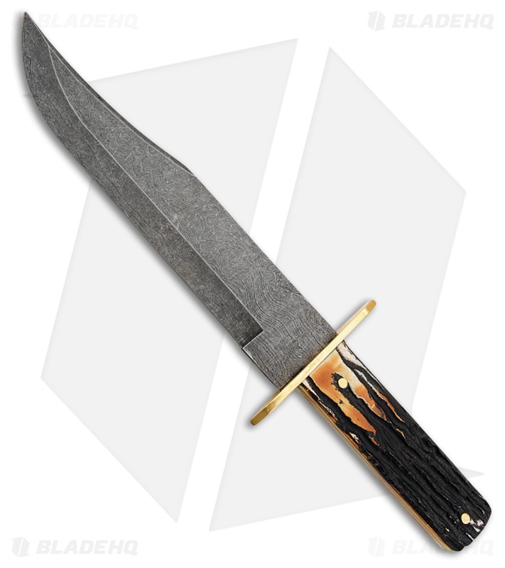 Bear & Son American Bowie Fixed Blade Knife (9" Damascus) 502D