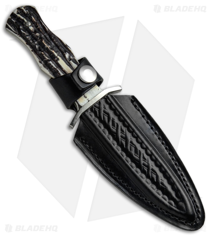 Bear and Son Dagger Fixed Blade Knife Stag (4" Satin)