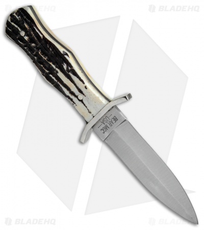 Bear and Son Dagger Fixed Blade Knife Stag (4" Satin)