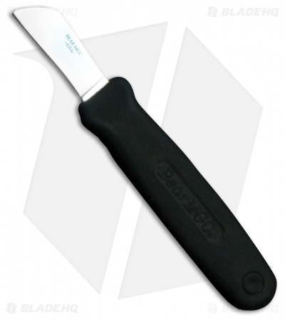 Bear & Son Powergrip Utility Black Kraton Fixed Blade Knife (1.75" Satin)
