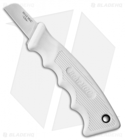 Bear & Son Powergrip Utility White Kraton Fixed Blade Knife (1.625" Satin)