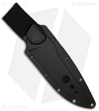 Begg Knives Alligator Harpoon Fixed Blade Knife Black/Orange G-10 (6.25" Satin)