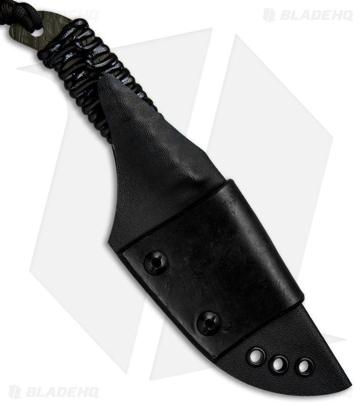 Behring Made Pro LT Caper Fixed Blade Knife Black (3.625" OD Green)