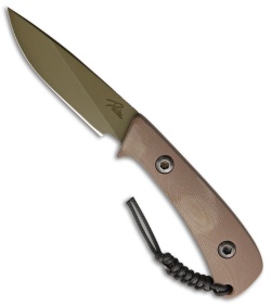 Behring Made Technical Duke Fixed Blade Knife Coyote G-10 (3" OD Cerakote)