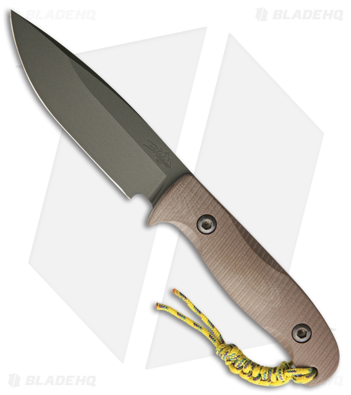 Behring Made Technical Bridger Fixed Blade Knife Coyote G-10 (4" OD Cerakote)