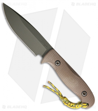 Behring Made Technical Bridger Fixed Blade Knife Coyote G-10 (4" OD Cerakote)