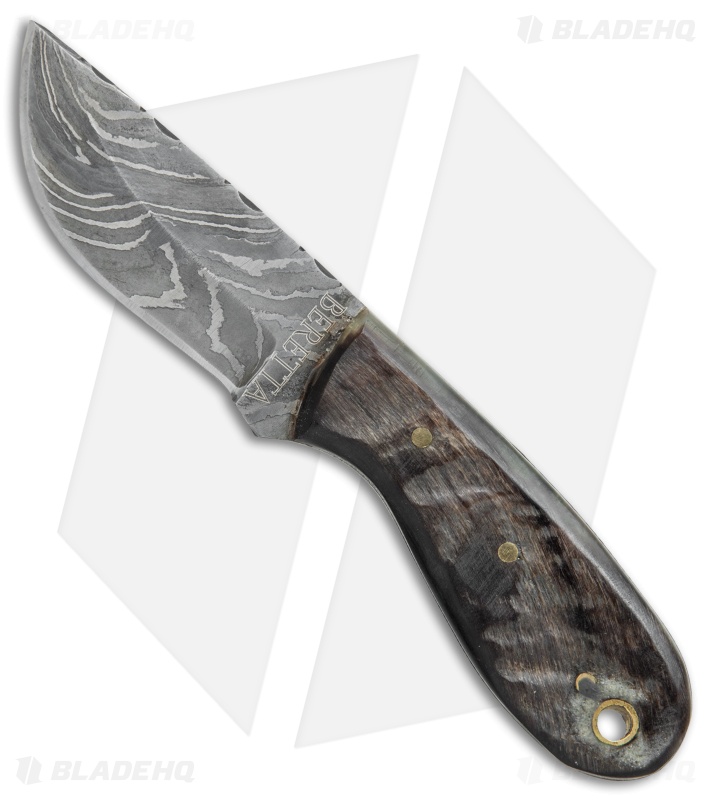 Beretta Damascus Texan Fixed Blade Wood (2.5" Damascus)