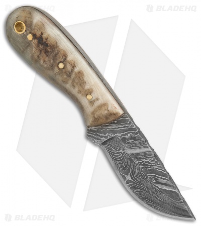 Beretta Damascus Texan Fixed Blade Horn (2.5" Damascus)