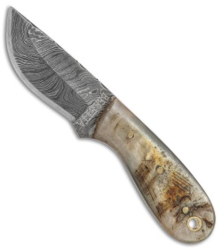 Beretta Damascus Texan Fixed Blade Horn (2.5" Damascus)