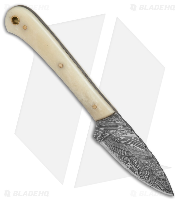 Beretta Damascus Short Skinner Fixed Blade Bone (3" Damascus) 