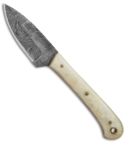 Beretta Damascus Short Skinner Fixed Blade Bone (3" Damascus) 