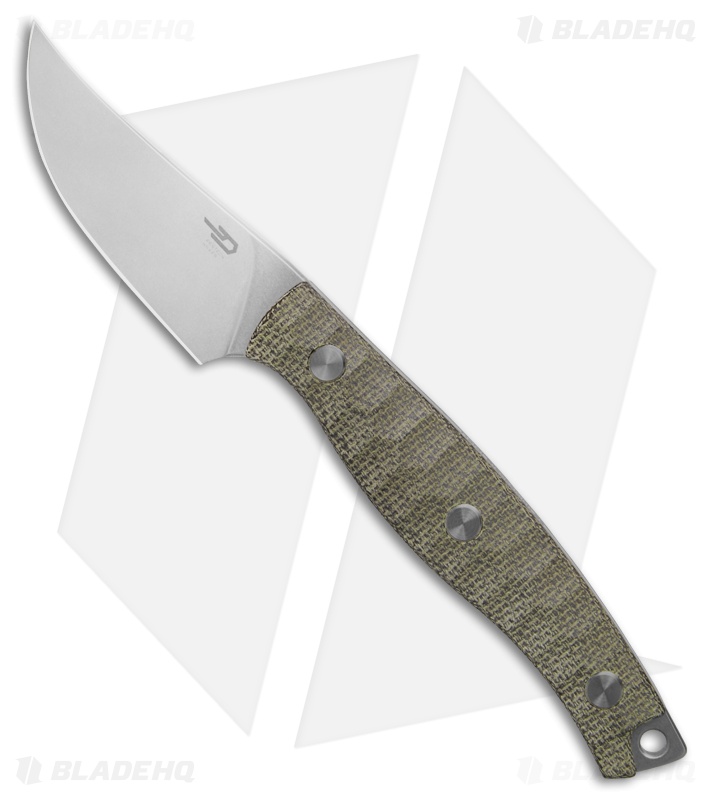 Bestech Heidi Blacksmith Fixed Blade Knife OD Green Micarta
