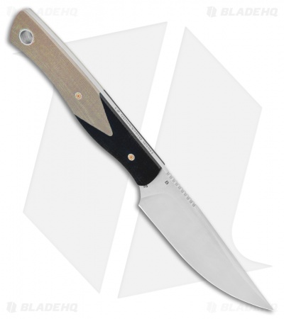 Bestech Knives Heidi Blacksmith Fixed Blade Knife Beige G-10 (3.1" Satin) 