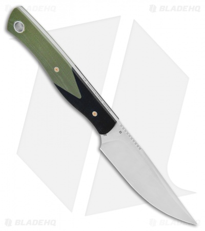 Bestech Knives Heidi Blacksmith Fixed Blade Knife OD Green G-10 (3.1" Satin) 