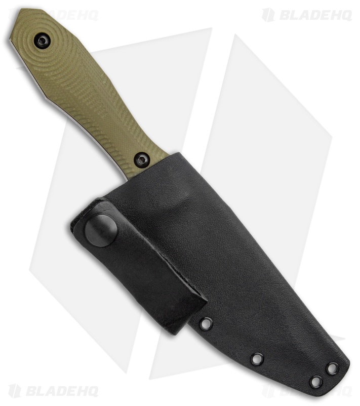 Biegler Bladeworks Custom Covert Fixed Blade Knife OD Green G10 (4.1" Satin)