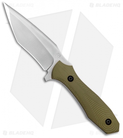 Biegler Bladeworks Custom Covert Fixed Blade Knife OD Green G10 (4.1" Satin)