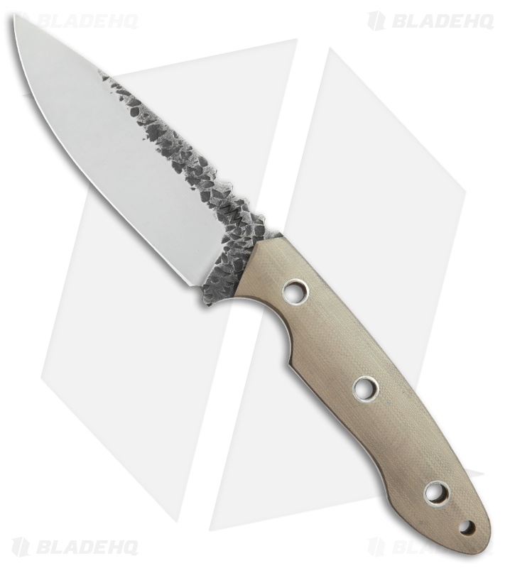 Black Dragon Forge D13 Fixed Blade Knife Tan G-10 (3.8" Satin)