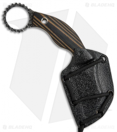 Black Dragon Forge Karambit Fixed Blade Knife Brown/Black G-10 (2.625" Two-Tone)