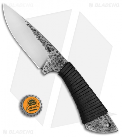 Black Dragon Forge Primal Hunter Fixed Blade Knife Leather Wrap (4.375" Satin)