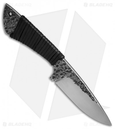 Black Dragon Forge Primal Hunter Fixed Blade Knife Leather Wrap (4.375" Satin)