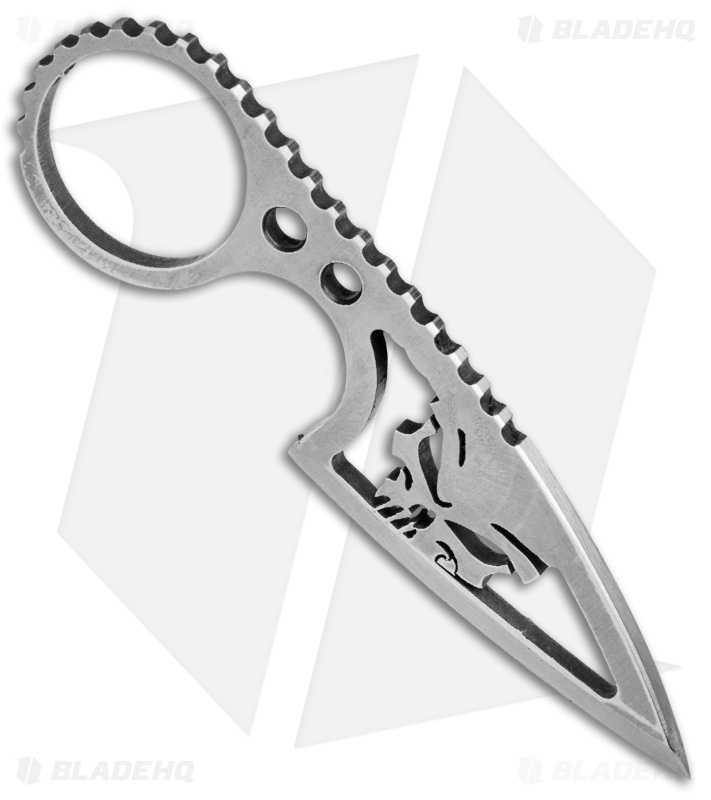 Black Dragon Forge V1 Skull Necker Fixed Blade Knife (2" Satin)