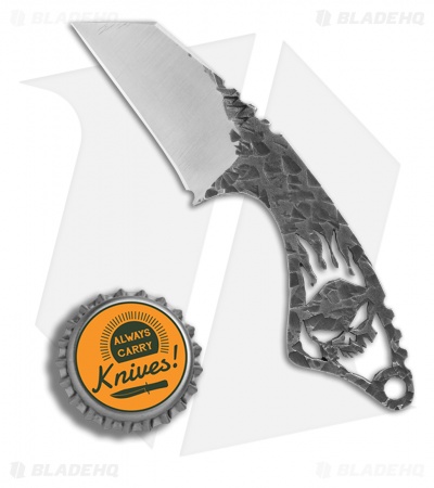 Black Dragon Forge V3 Skull Necker Fixed Blade Knife (1.8" Satin)