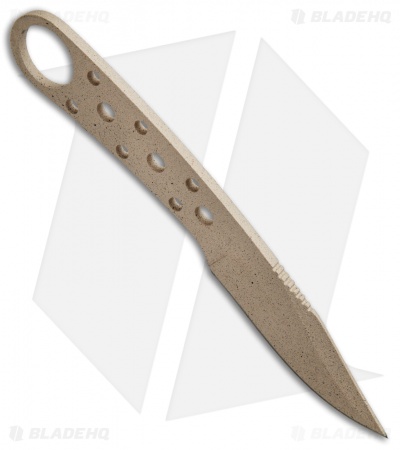 BlackJack Knives Model 155 Tan Neck Knife Fixed Blade (3" Tan)