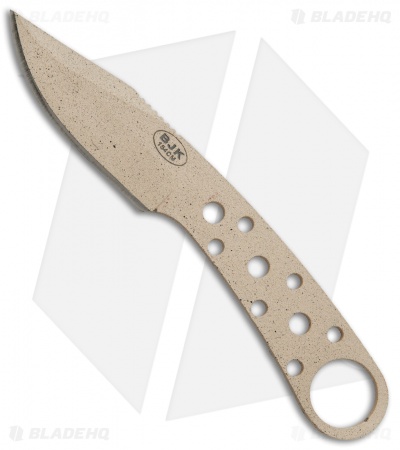 BlackJack Knives Model 155 Tan Neck Knife Fixed Blade (3" Tan)