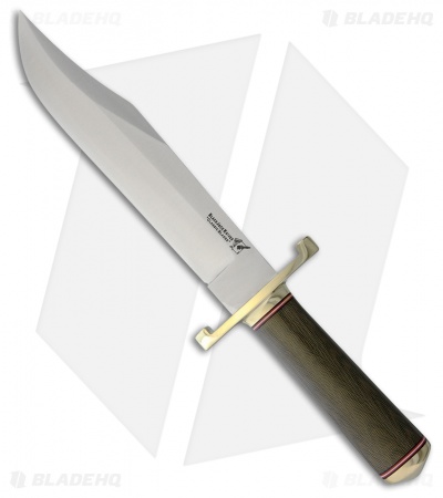 BlackJack Classic Model 129 Bowie Fixed Blade Knife Tapered Green