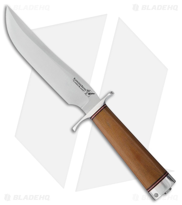 BlackJack Classic Model 3 Fixed Blade Knife Natural Micarta (7" A-2 Satin)