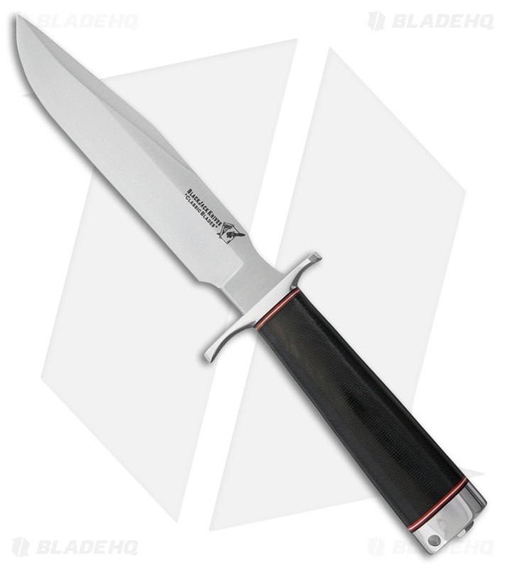 Blackjack Classic Model 7 Fixed Blade Knife Black Micarta (7" CPM-3V)